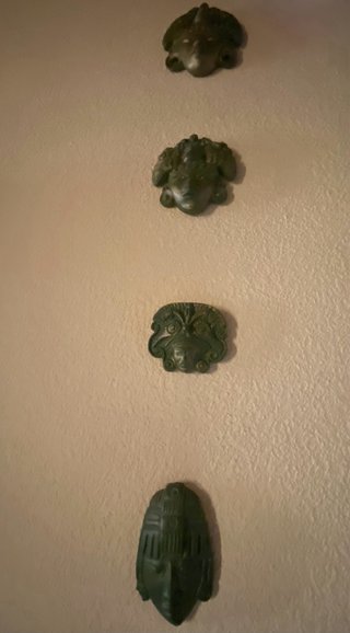 Máscaras Mayas Decorativas (Set de 4)