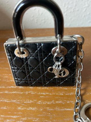 Colgante Bolso Llavero Dior Negro