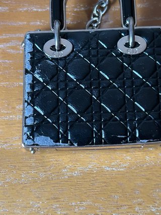 Colgante Bolso Llavero Dior Negro