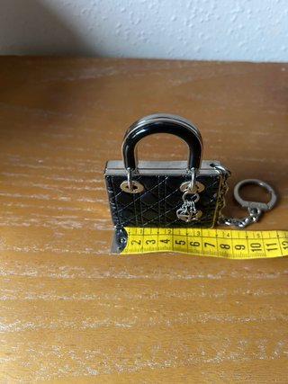 Colgante Bolso Llavero Dior Negro