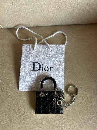 Colgante Bolso Llavero Dior Negro
