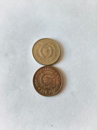 Lote 9 monedas Yugoslavia