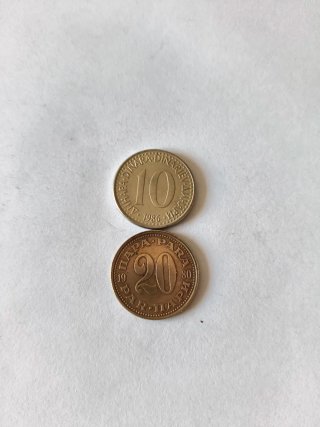 Lote 9 monedas Yugoslavia