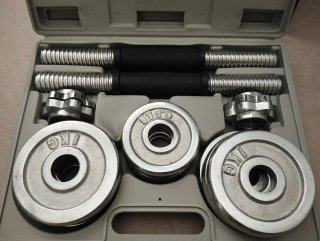 Mancuernas ajustables con discos
