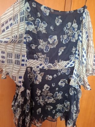 Camisa Zara Seda Estampada