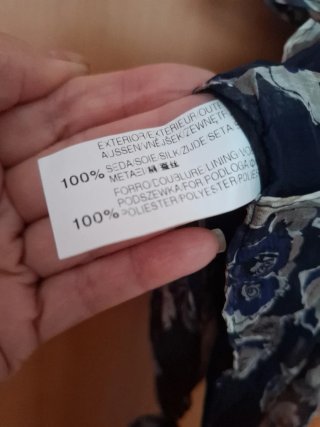 Camisa Zara Seda Estampada