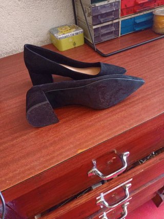 Zapatos tacón negros mujer talla 38