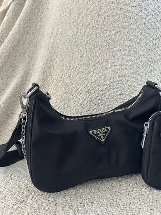 Borsa Prada Nero in Nylon con Necessaire