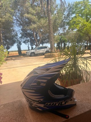 Casco Motocross Niño WULFSPORT Azul