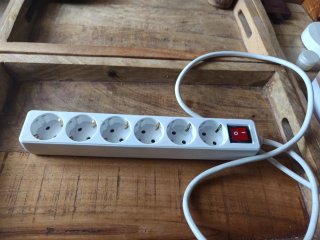 Regleta 6 enchufes con interruptor