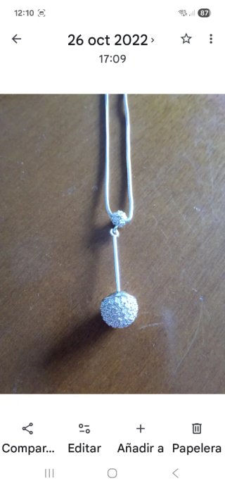 Colgante Swarovski Plata