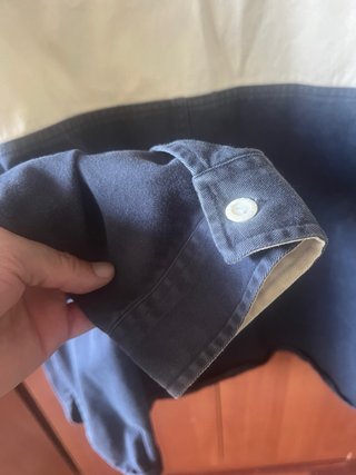 Polo Hackett manga larga negro y blanco