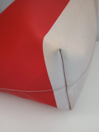 Bolso Bimba y Lola Shopper Beige y Rojo