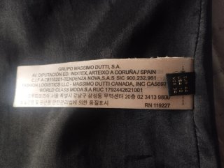 Vestido Massimo Dutti negro