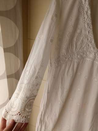 Vestido verano blanco de algodón