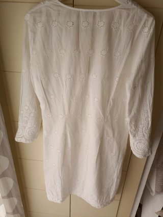 Vestido verano blanco de algodón
