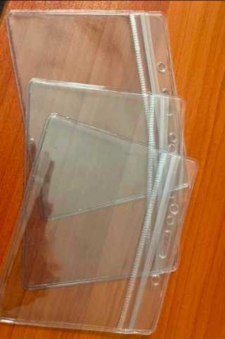 Pack 3 tarjeteros transparentes