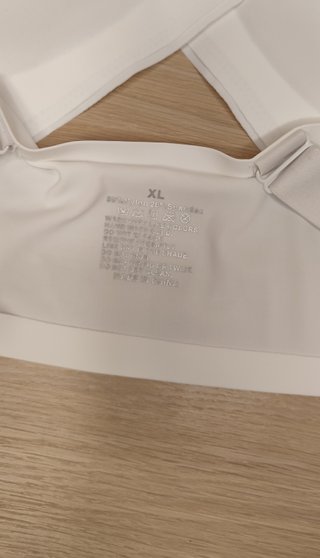 Sujetador Blanco Sin Aros Talla XL - Nuevo!!