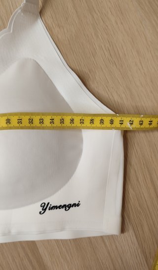 Sujetador Blanco Sin Aros Talla XL - Nuevo!!