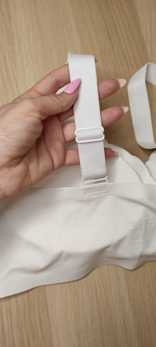 Sujetador Blanco Sin Aros Talla XL - Nuevo!!