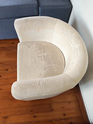 2 Sillones individual blanco