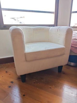 2 Sillones individual blanco