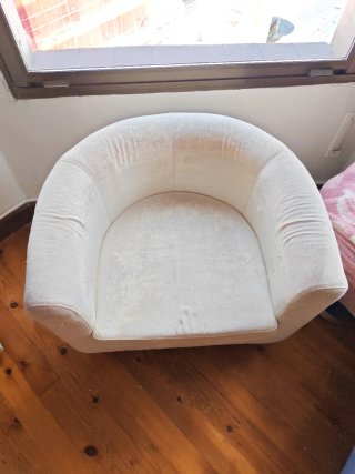 2 Sillones individual blanco