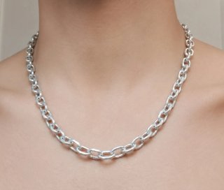 Cadena de plata maciza