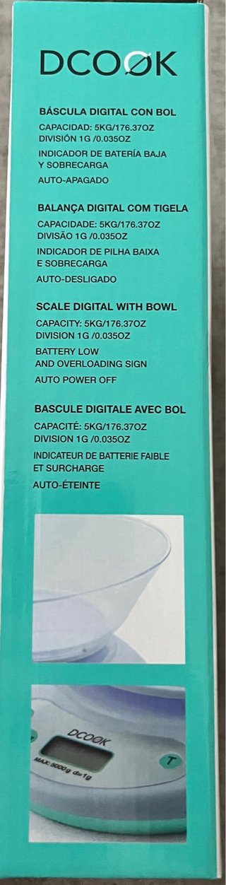Báscula digital DCOOK con bol