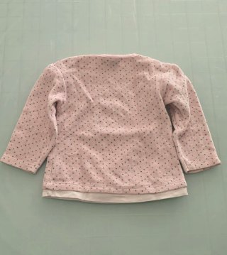 Maglioncino bimba con pois e gufetto