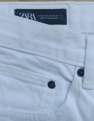 Shorts vaqueros blancos hombre
