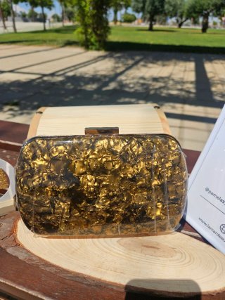 Bolso de fiesta dorado