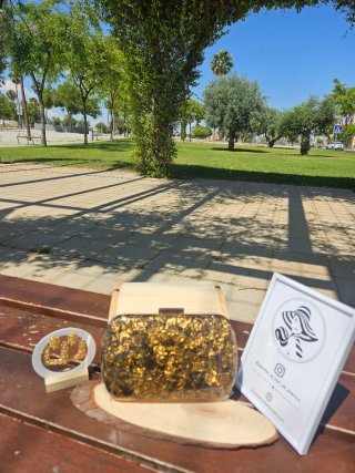 Bolso de fiesta dorado