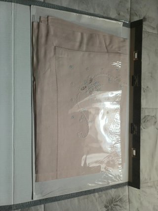 Lenzuola Lino Ricamate a Mano Rosa