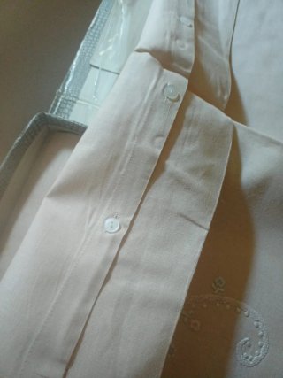 Lenzuola Lino Ricamate a Mano Rosa