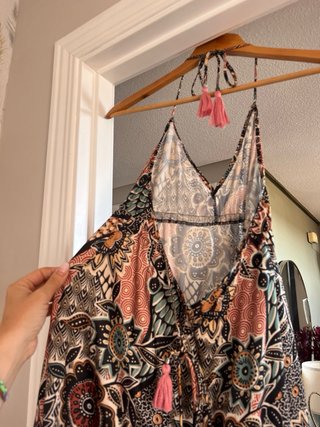 Vestido boho chic étnico largo multicolor Primark