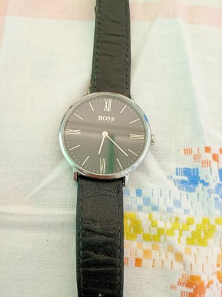 Orologio BOSS Uomo Nero Argento