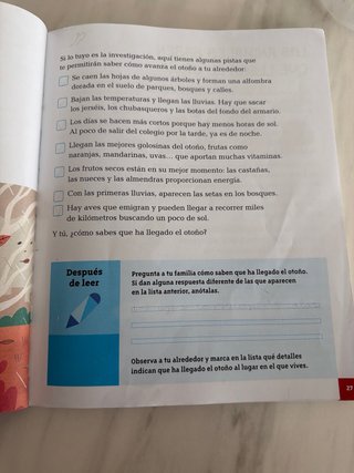 Libro de lecturas Santillana 1X8