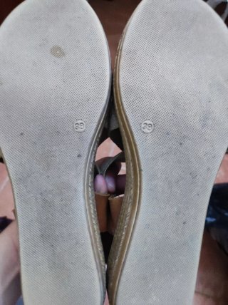 Sandalias Saxo Talla 39 Beige y Marrón