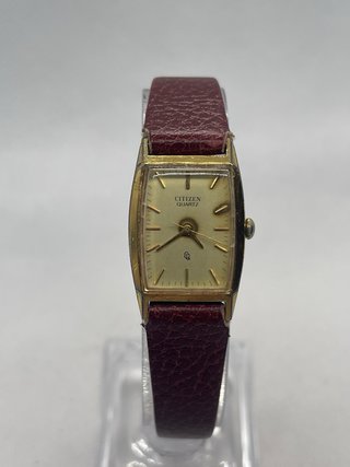 Orologio Citizen Vintage Oro con Cinturino Marrone