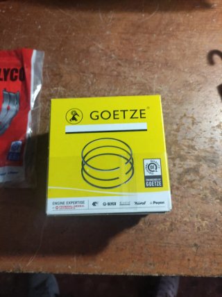 segmentos pistón Renault 4 1108cc Goetze + axiales