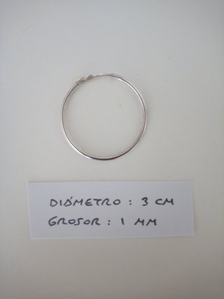 LOTE PENDIENTES DESPAREJADOS - AROS PLATA DE LEY