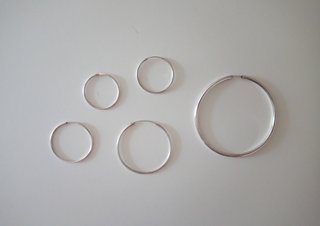 LOTE PENDIENTES DESPAREJADOS - AROS PLATA DE LEY