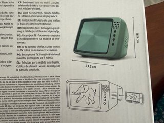 Proyector móvil gris y verde
