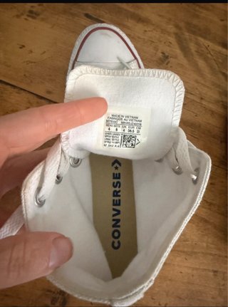 Converse blancas altas T.36.5
