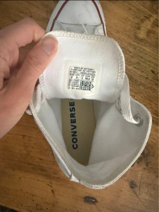 Converse blancas altas T.36.5