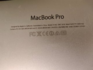 MacBook Pro 13 A1278 Plata
