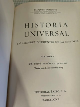 ENCICLOPEDIA HISTORIA UNIVERSAL.10 TOMOS.1973
