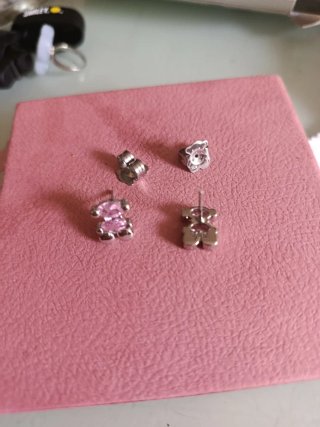 Pendientes Oso Tous Cristal Rosa preciosos