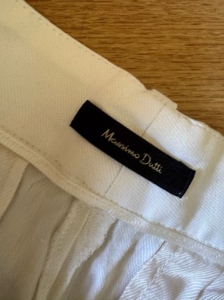 Pantalones Massimo Dutti blancos talla 36